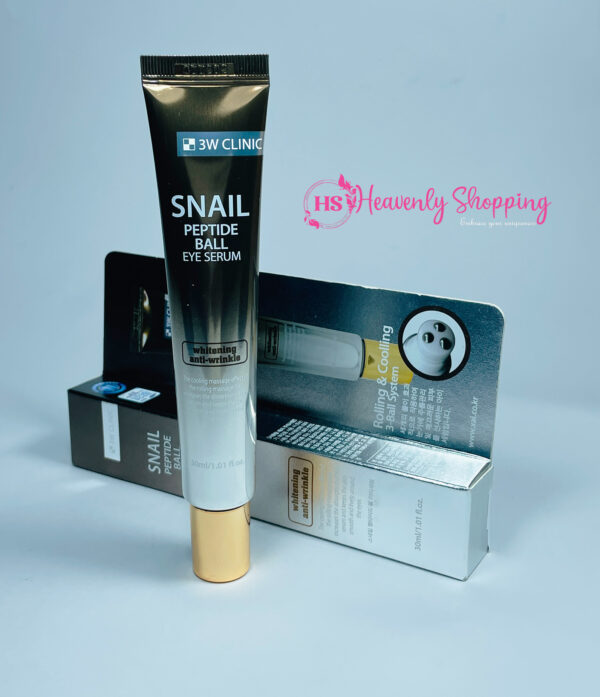 3W Clinic Snail Peptide Ball Eye Serum 30ml - Image 2